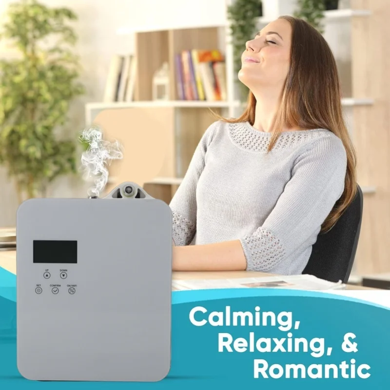 

Smart Scent Air Machine 300ml Waterless Essential Oil Diffuser Atomizer Aromatherapy Machine With 2 Keys For HVAC Home Hotel