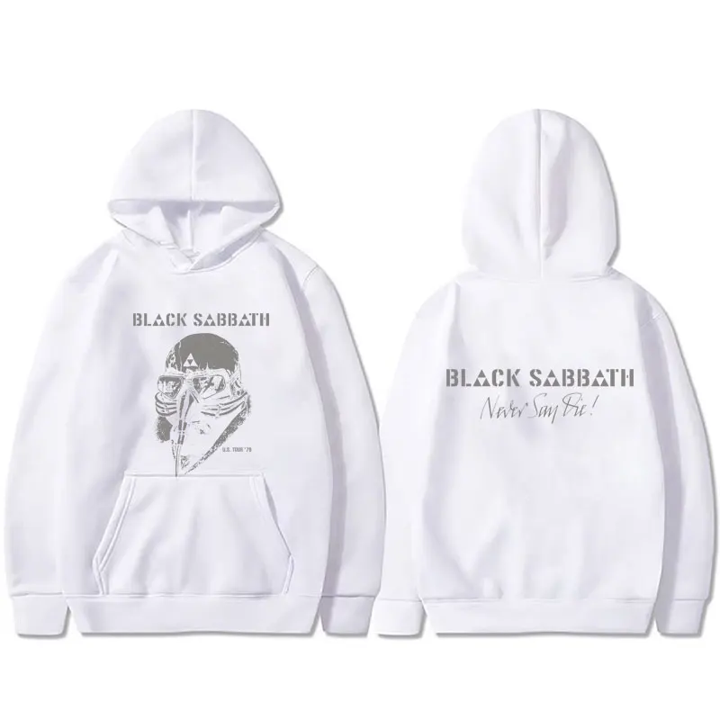 Heavy Metal Rock Band Black Sabbath Tour Hoodie Ozzy Osbourne Pullover Hoodies Men's Women's Gothic Vintage Oversized Sweatshirt