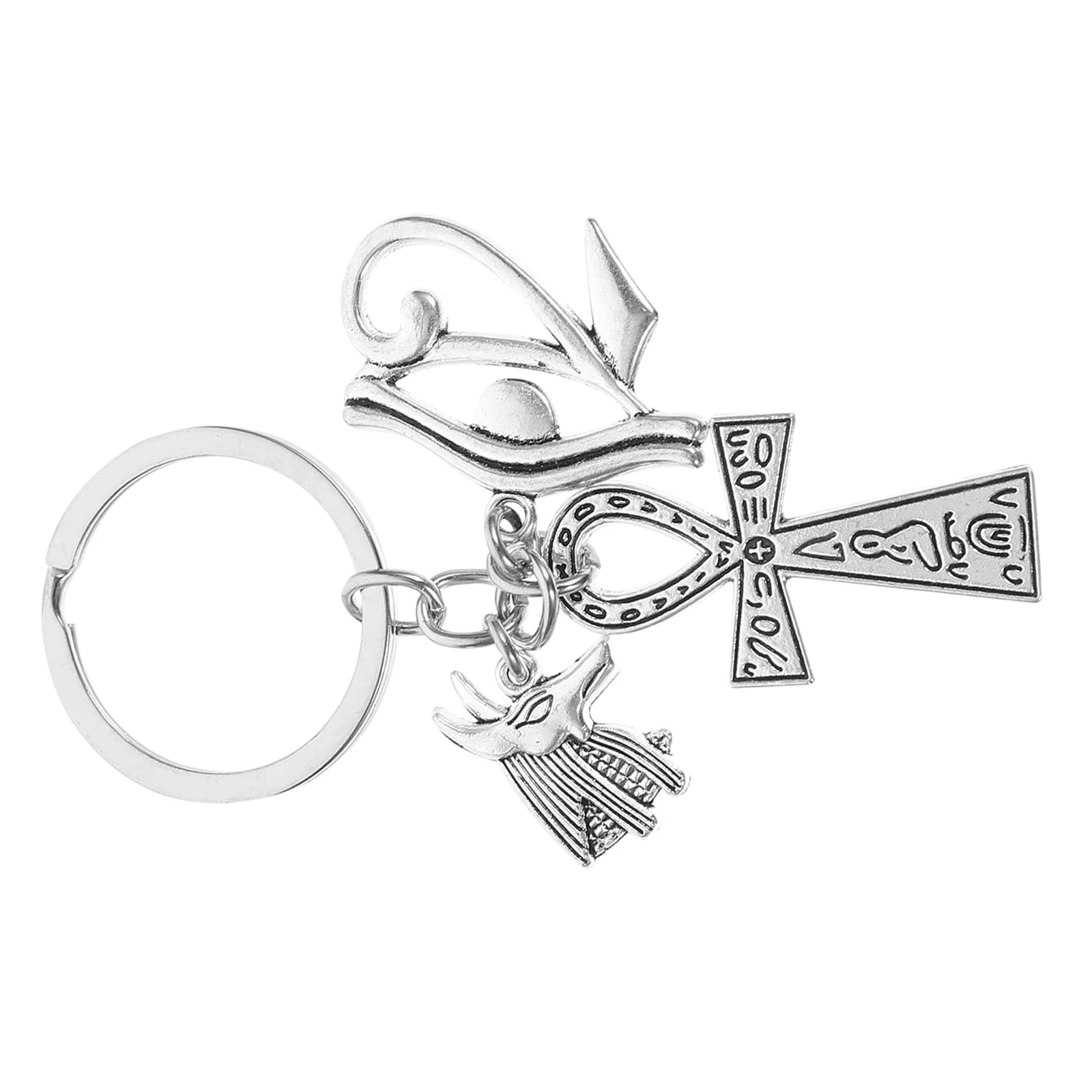 Egypt Symbol Creative Key Holder Retro Key Rings naments Rings Gift naments Durable Bag Car Accessories Decor
