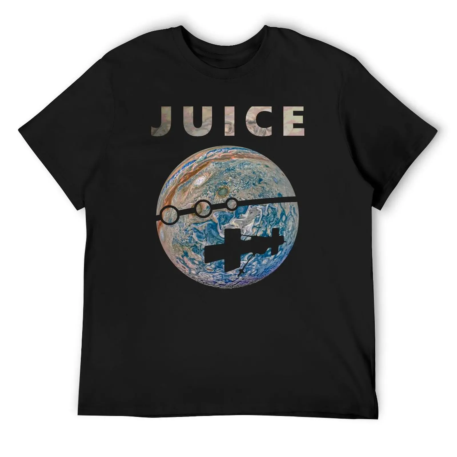 

JUICE mission logo flyby T-Shirt sweat plain anime clothes designer shirts Men's t shirts