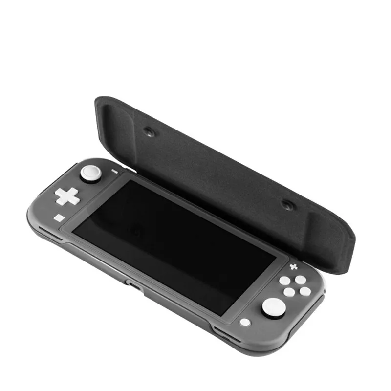 Flip Cover For Nintendo Switch Lite NS Mini Console Slim Shell Full Protective Case Ergonomic Handle Grip Adjustable Stand