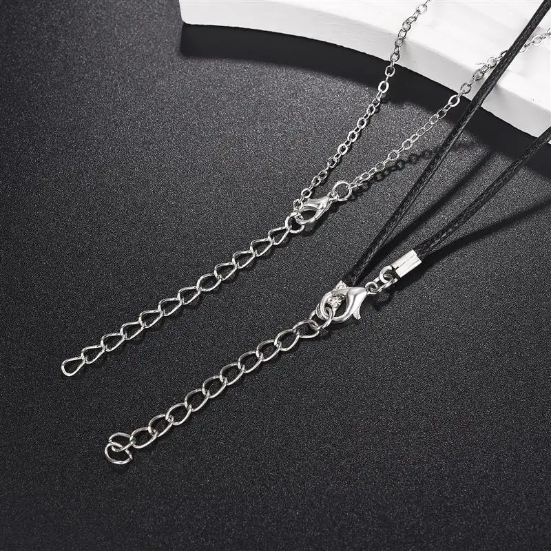 Fashion Magnetic Couple Necklace For Lovers Gothic Punk Heart Pendant Necklace For Men Women Necklaces Party Jewelry Gift