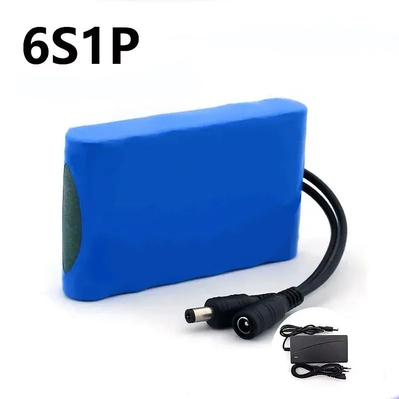 

Аккумуляторная батарея 6S1P 50000 мАч 24 В, портативная, высокой емкости, литий-ионная, 18650, перезаряжаемая, DC25.2В 5000 мАч, для монитора, камеры, игрушечного автомобиля + зарядное устройство