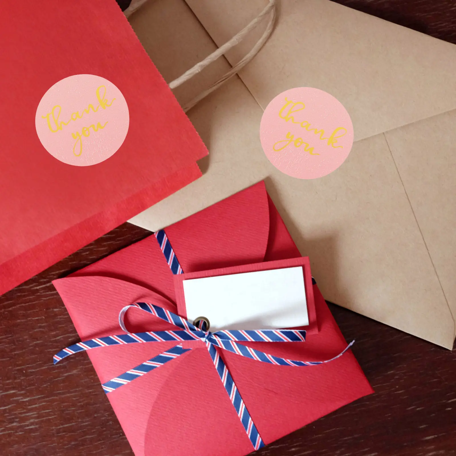 Gold Heat Transfer Thank You Stickers – 3 Rolls Premium Sealing Labels for Packaging, Gifts, Baking & Envelopes