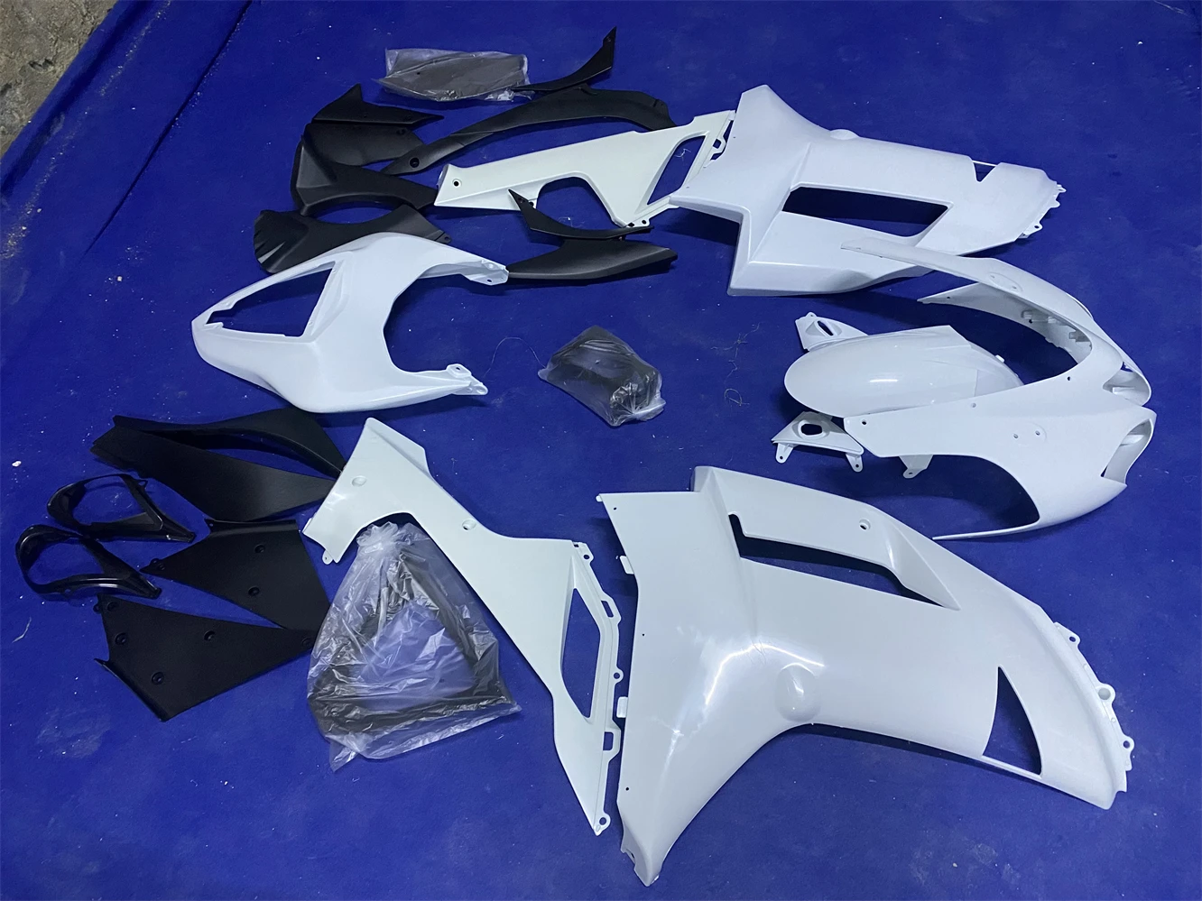 New ABS Motorcycle Fairings Kit Fit For ZX-6R 07 08 ZX6R 2007 2008 Bodywork Set  unpainted