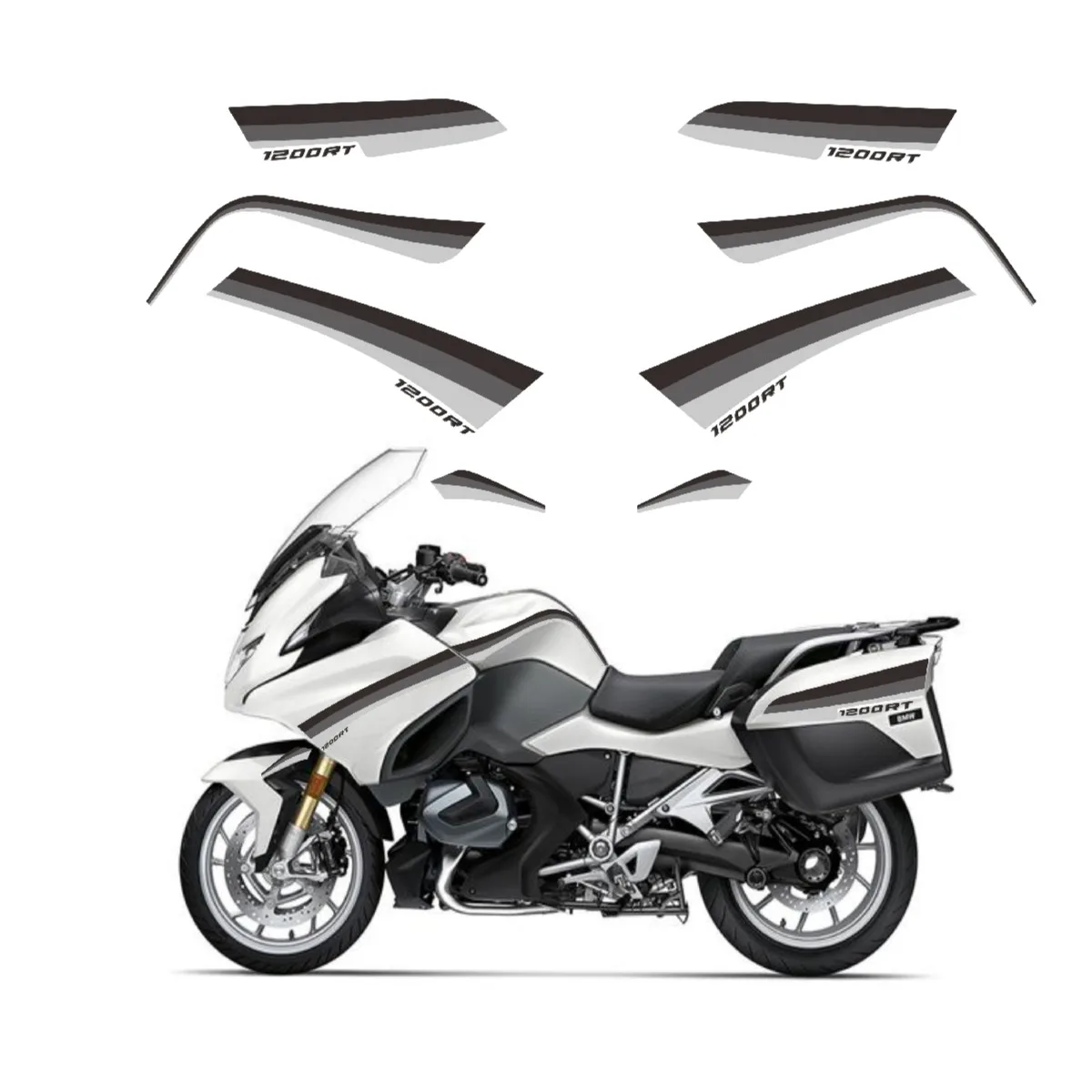 

Emblem Badge Logo R 1200 RT For BMW R1200RT Tail Panniers Luggage Cases Trunk Knee Tank Pad Protector Fairing Fender Stickers