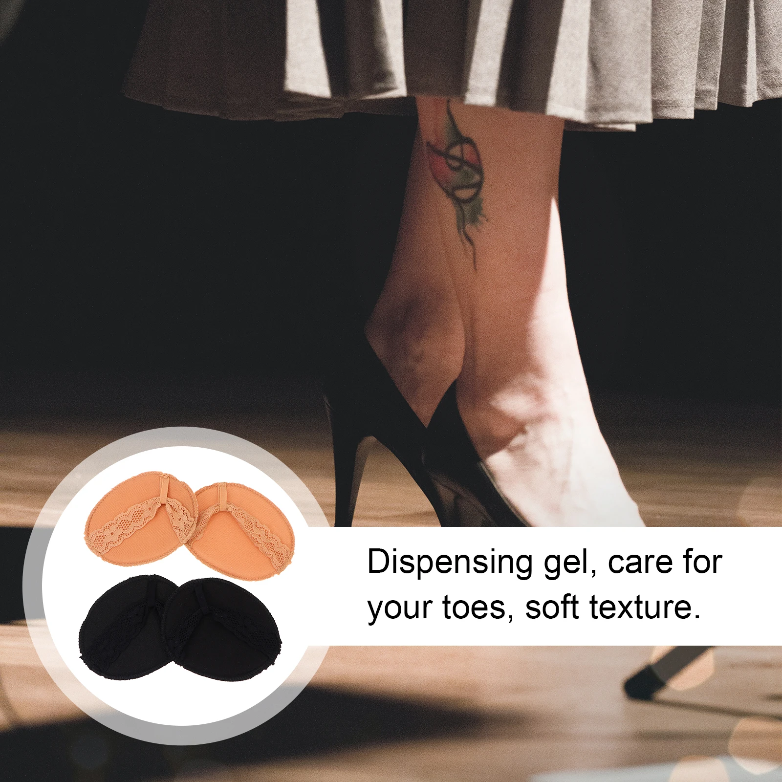 

Anti slip Shoe Insoles Half Size Cushions for Flat High Heels Boots Sole Pads Inserts Reducing Pressure Comfort Walking