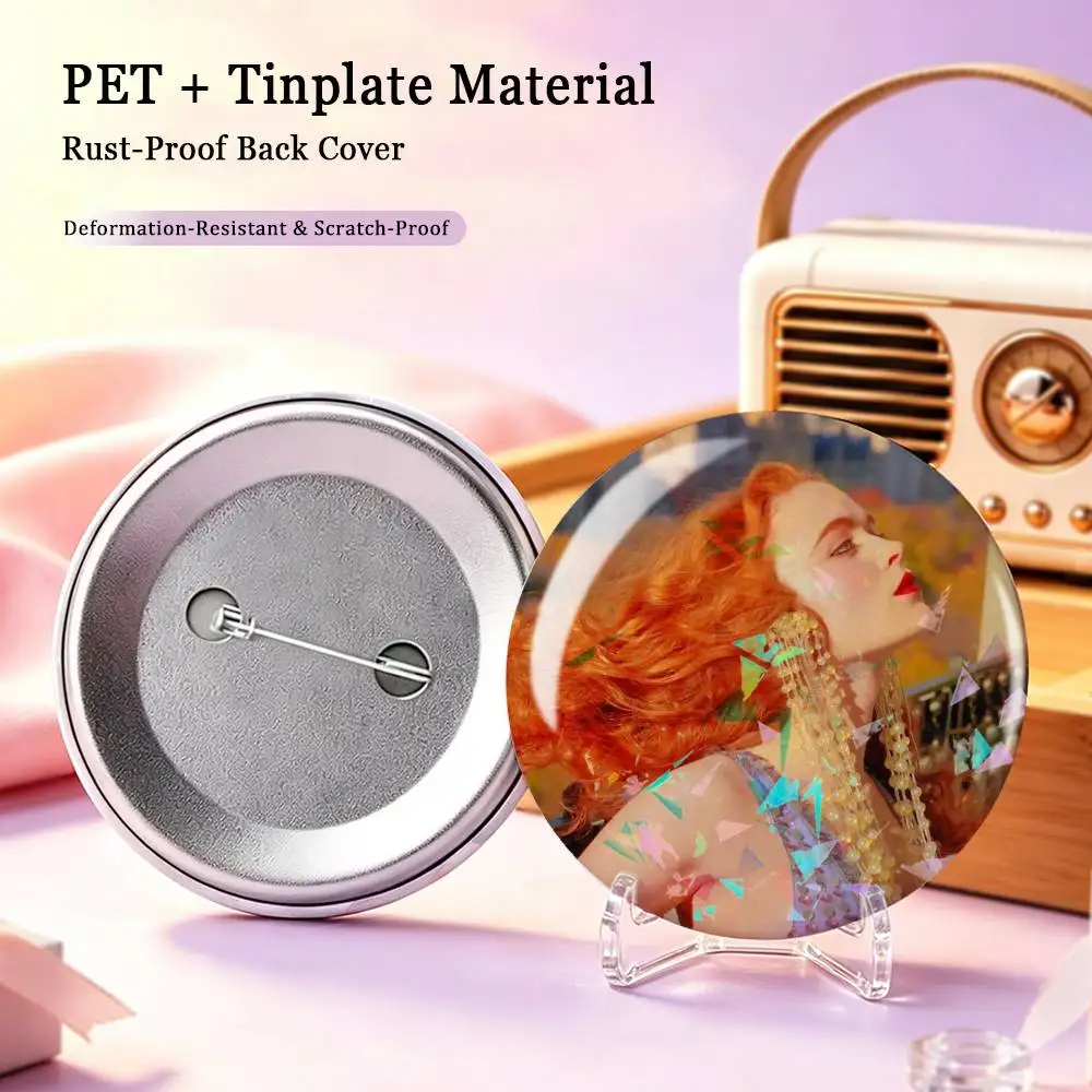 So Beautiful S-Sadie Sink M-Max Custom Tinplate Round Button Badge Pins Brooches