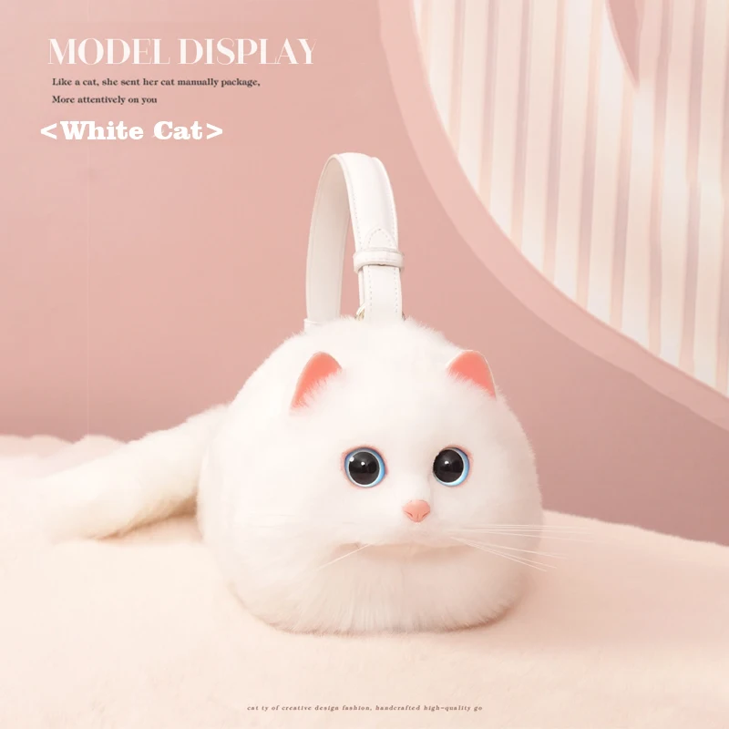 Design Patent Women Shoulder Female Cat Bag Shoppers Simple Fashion Zipper Handbags Shoulder Large Capacity Tote  Clutch Bags