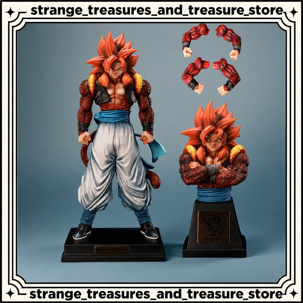 Neue Dragon Ball Z Super Saiyajin 4 Gogeta 2.0 Actionfigur 33cm Anime-Statue Modell Sammlerstück Schreibtischdekoration Geschenk