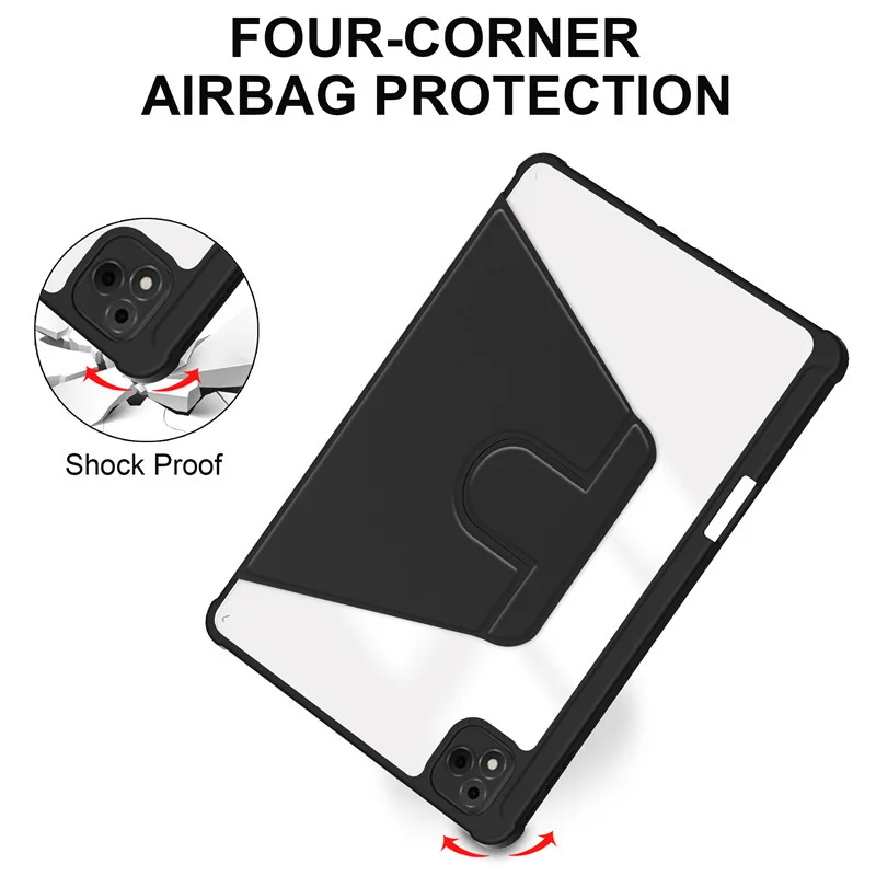 For Infinix Xpad X Pad 11 inch 2024 Cover Acrylic Rotating Stand Tablet Funda For Infinix Xpad 11 inch case