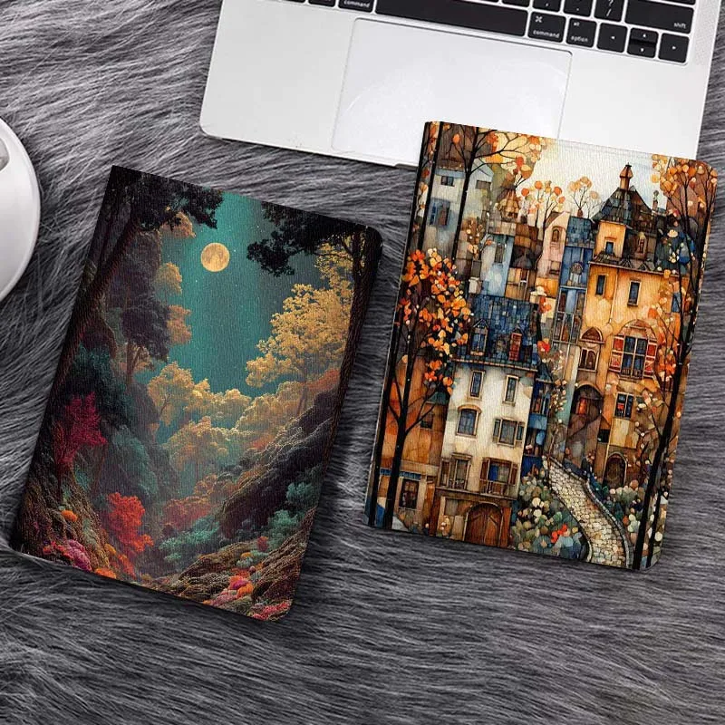 

Moonlit Forest Stream View Gift Tablet Case For Samsung Tab Galaxy S6 S11 A A7 A8 A9 A11 10.1 10.4 10.5 Plus Lite