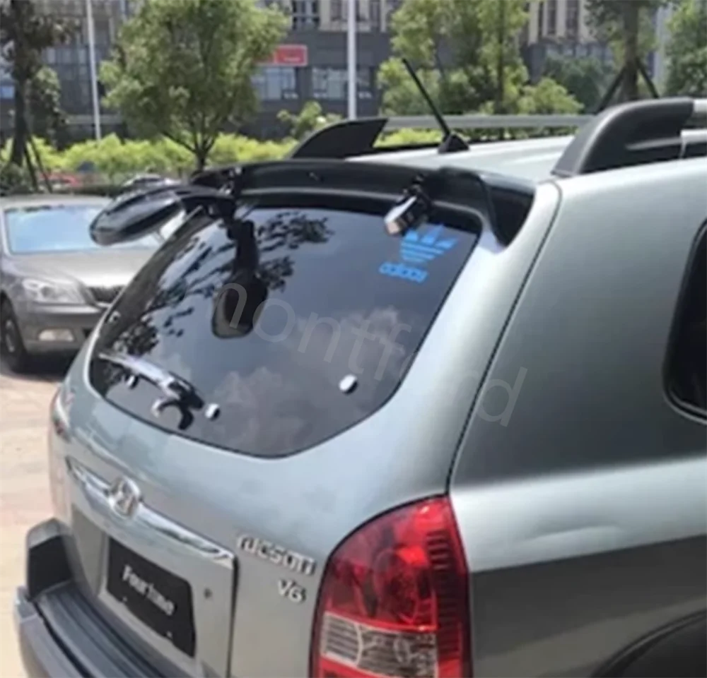 

For Hyundai Tucson Spoiler 2005-2012 ABS Plastic Unpainted Color Rear Trunk Boot Wing Rear Roof Spoiler Car Accessories
