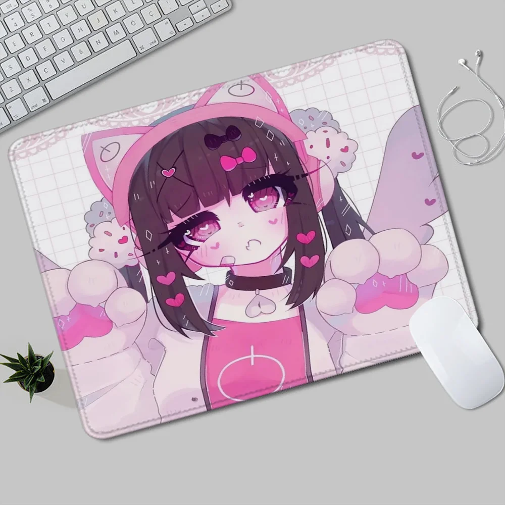 Small Computer Mouse Pad Cute Desk Accessories Office Geoxor Moneko Gaming Mats Mousepad Anime Offices Mat Gamer Gadgets Mause