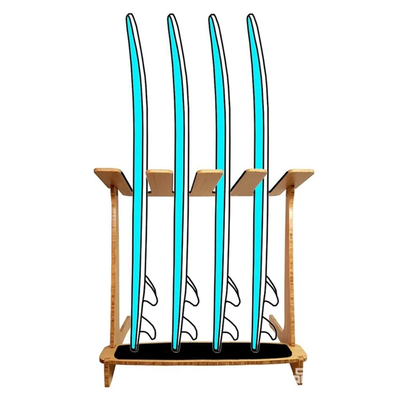 

Freestanding Snow Ski Storage Rack Vertical Surfboard Storage Snowboard Standing Rack Ski Holder for Display