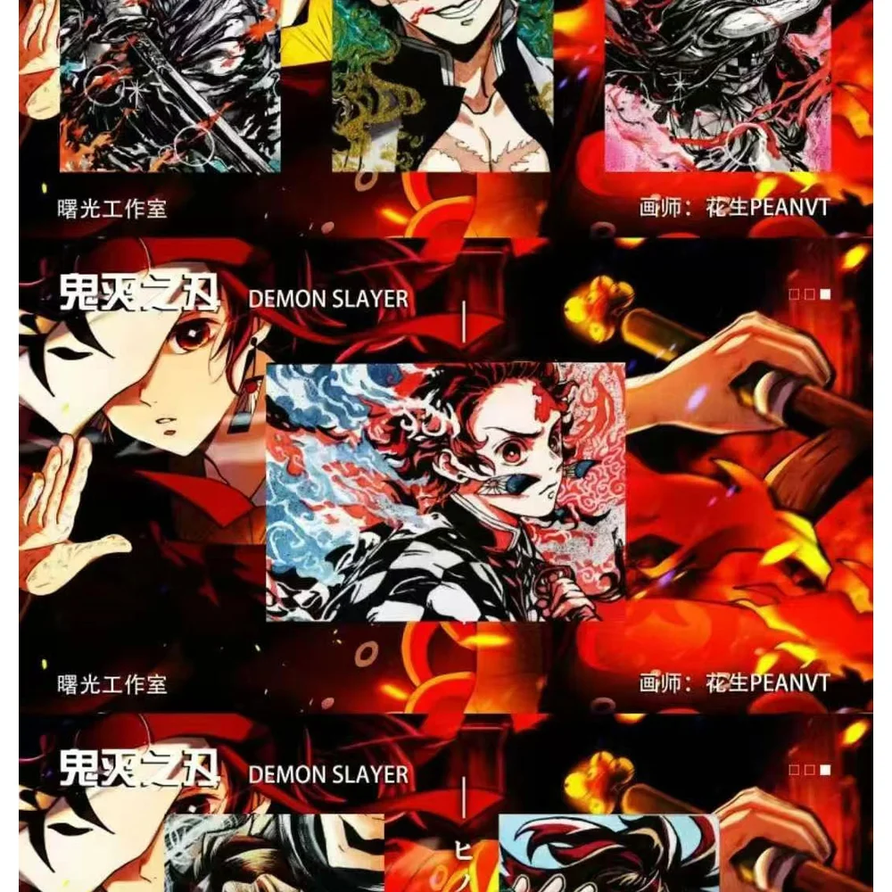 New case Hand drawn card wholesale Demon Slayer card Tanjirou Kamado Nezuko Character Collection Card Children Toy Gift