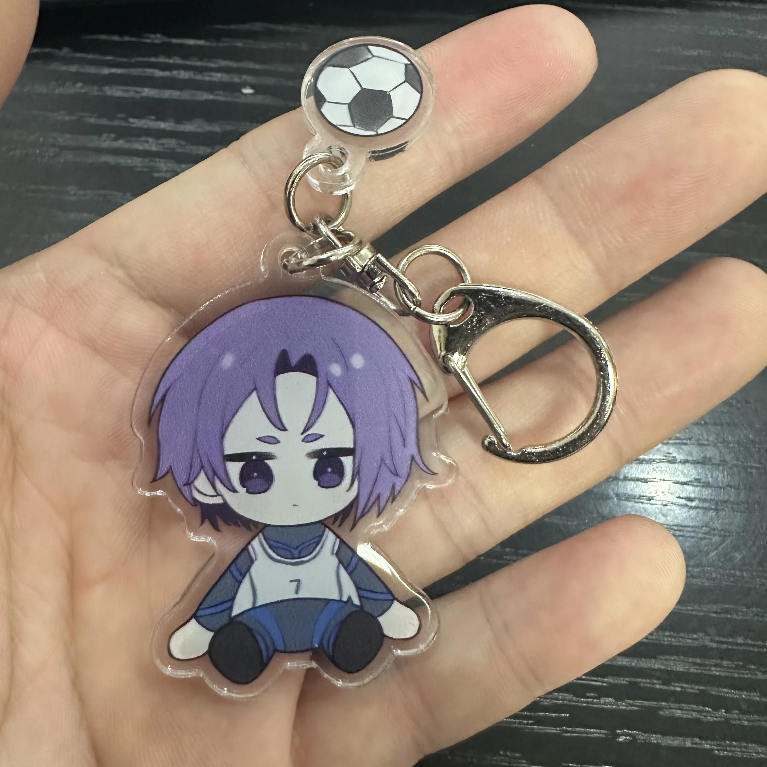 Cute Cartoon Anime BLUE LOCK Figures Bachira Meguru Isagi Yoichi Nagi Seishiro Cosplay Acrylic Keychains Fans Xmas Gifts