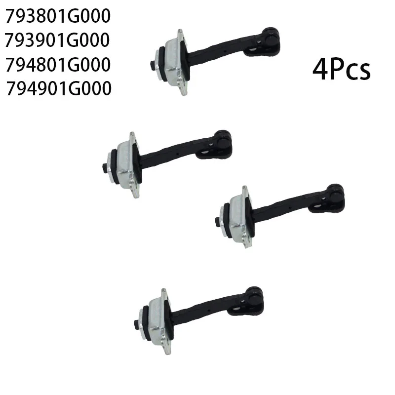 4Pcs 793801G000 For Hyundai Accent Rio 2006-2011 Front& Rear LH RH Door Check Arm Stop Hinge