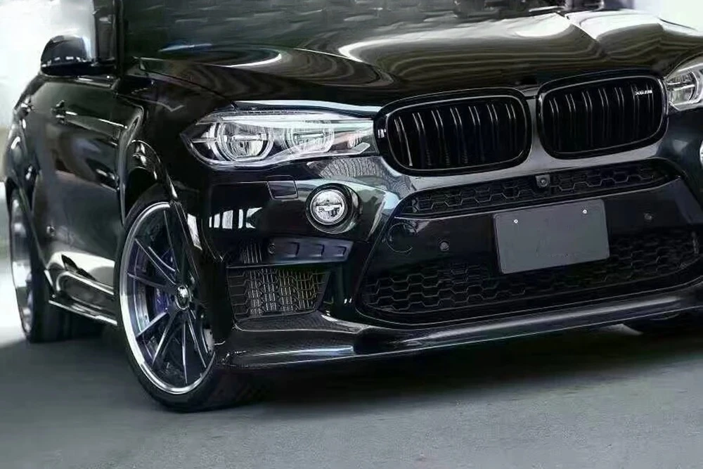 Car Carbon Fiber Front Lip for BMW X Drive Series X6 M F16 15-16