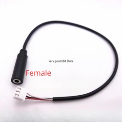 1pc 30cm Jack 3.5mm AUX kabel Audio do XH2.54 3p Terminal z męskiego na męskie żeński 3-rdzeniowy wzmacniacz stereofoniczny kabel Audio przedłużona linia