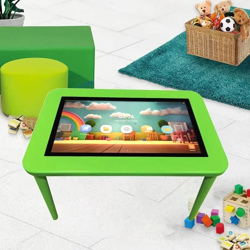 2026 Latest Waterproof 32 Inch Interactive Touch Screen Kids Table for Classroom Education Learning Activity Desk with Multi