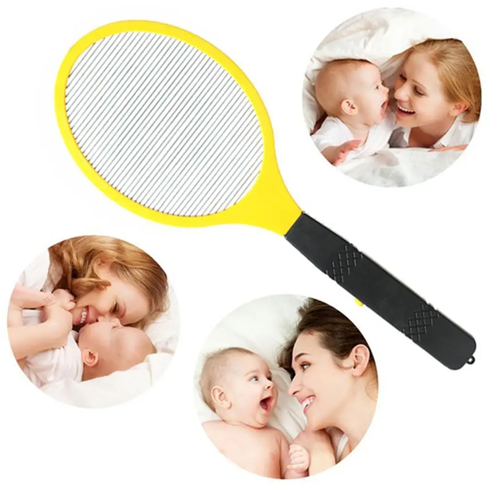 Mosquito Electric Racket Fly Swatter Fryer Flies Cordless Battery Power Bug Zapper Insects Kills Night Baby Sleep Protect Tools