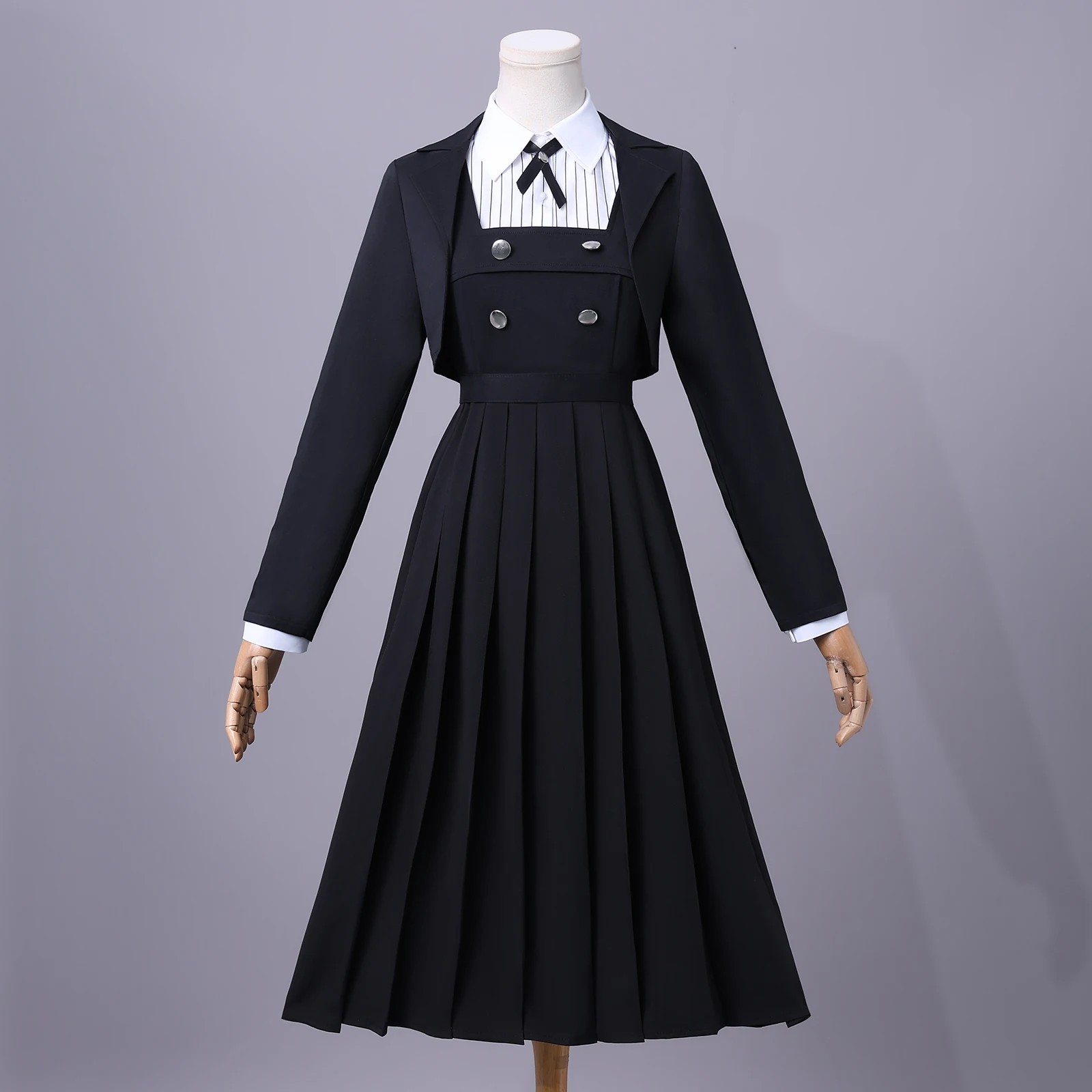 

Аниме Rock Is A Lady's Modesty Shiraya Tamaki Косплей Костюм Женский Лолита Черное Платье Comic-con Верхняя Одежда Рубашка Комплект Рождественский Подарок