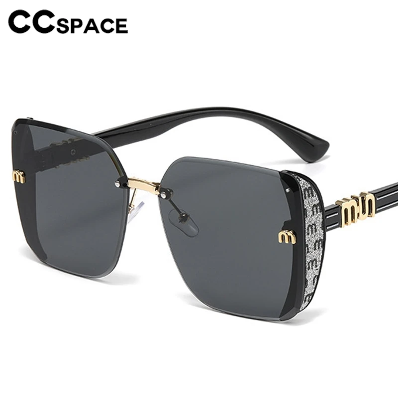 

Fashion Women Rmless Sunglasses Luxury Brand Square Sun Glasses Woman Vintage Gradient Shades Eyewear 802487