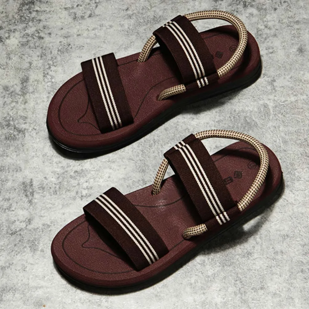 

Повседневные сандалии с полосатыми эластичными лентами, дышащие удобные сандалии для женской ежедневной работы