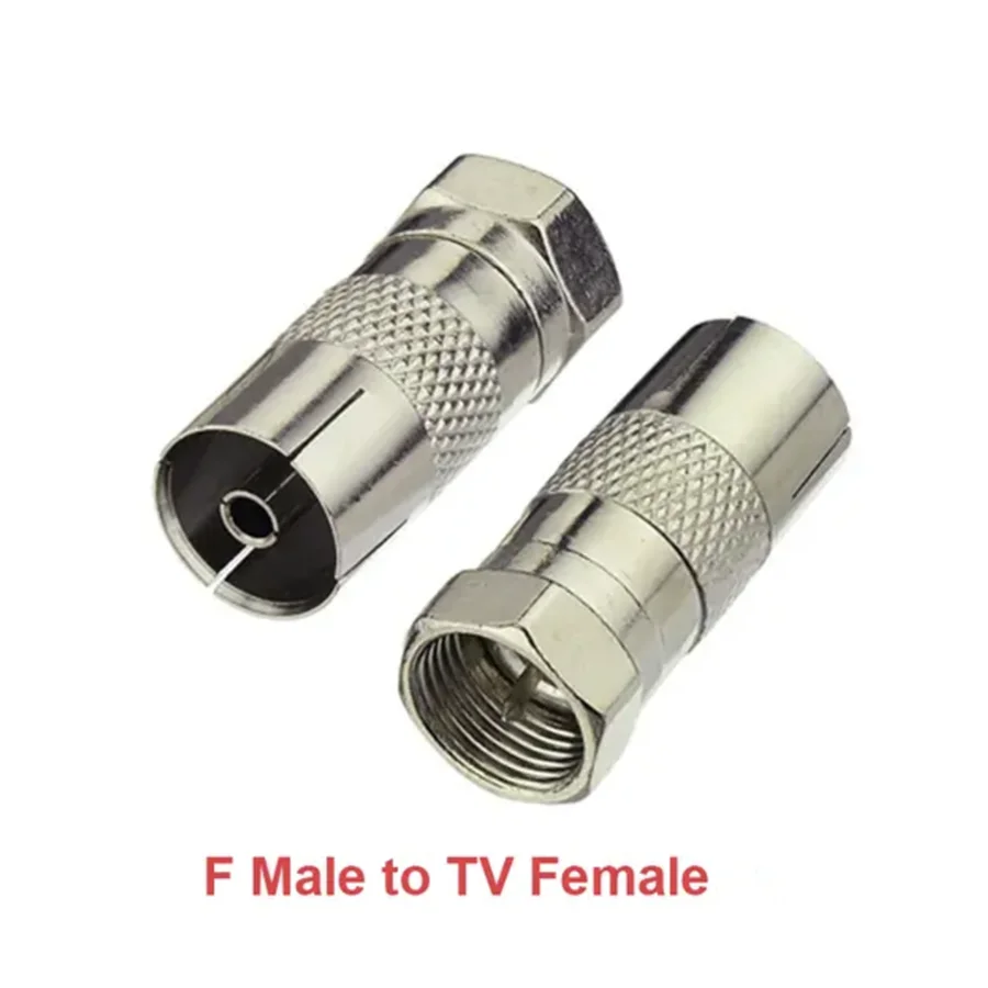 F TV إلى IEC PAL DVB-T ذكر التوصيل والإناث جاك Striaght RF محول موصل محطات الأسلاك المحورية