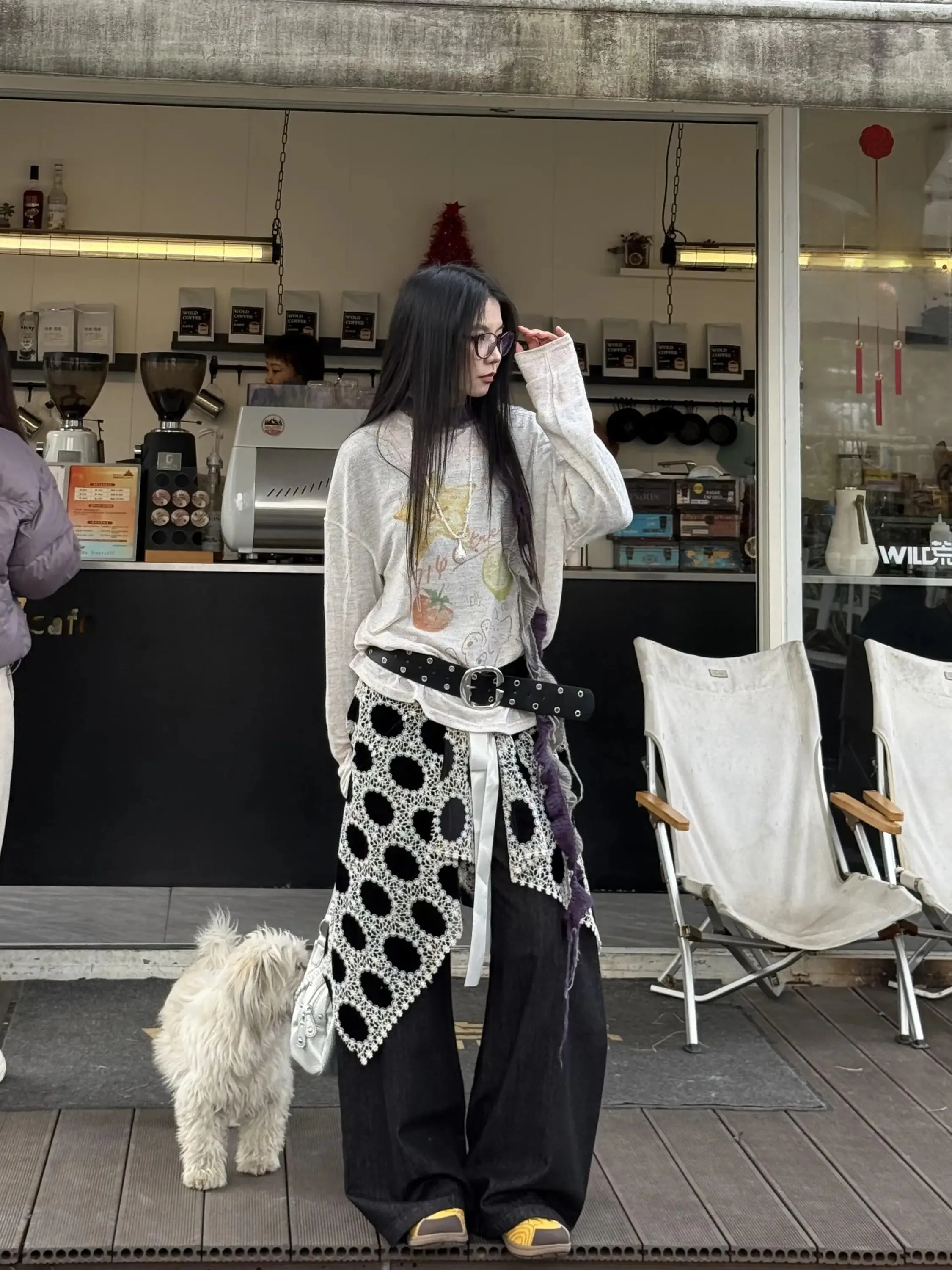 Retro American Heavy Work Lace Hollow out Half Skirt Women's Spring Autumn Comfortable Girdle Cover up City Commute Casual Wear