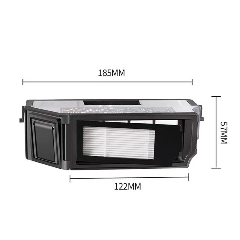 Für Ecovacs Deebot X1 OMNI/TURBO, T10 OMNI/TURBO/X1S PRO Staubbehälter, Haupt- und Seitenbürste, HEPA-Filter, Wischlappen, Staubbeutel, Wischtücher, Ersatzteile – Detail 7