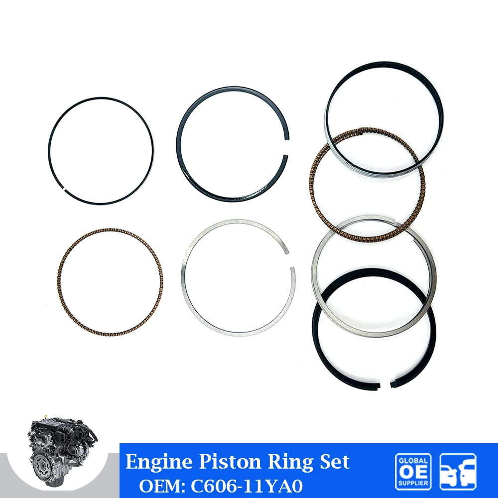 

STD Piston Ring Set For Ford New Focus 1.6 Engine Parts Car Accessories OEM C606-11YA0 C60611YA0 4 Cylinder Piston O-Ring Metal