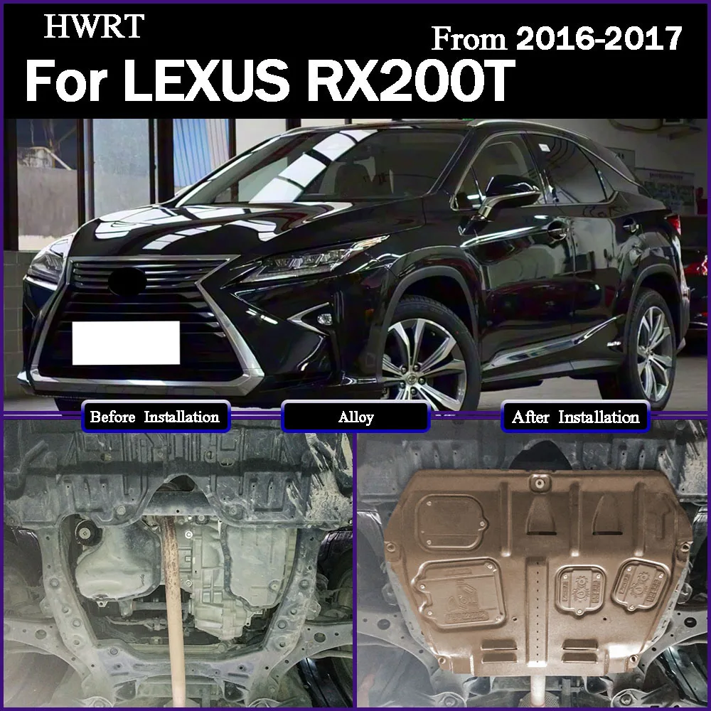 Under Engine Guard Plate For LEXUS RX200T 2016-2017 2.2T 3.5L Mud Fender Cover mudguard protector Front Underbody Shield