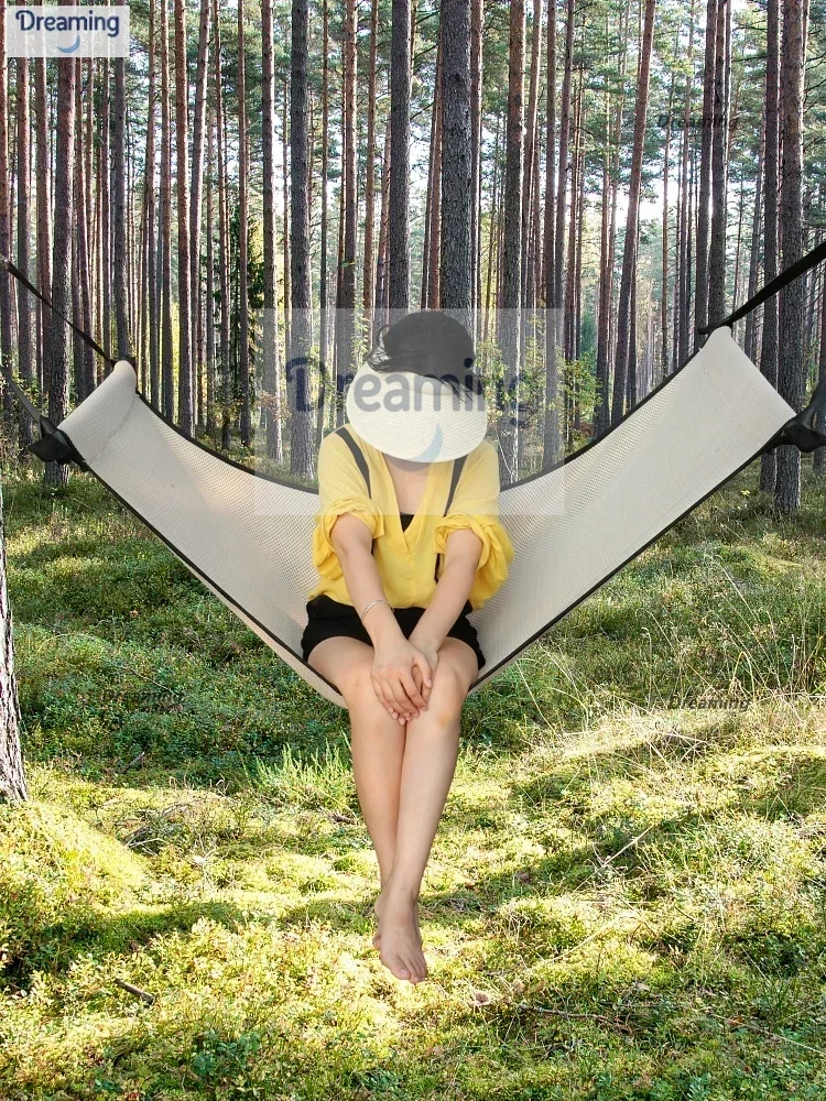 

Hanging bed, outdoor breathable mesh, swing, indoor anti rollover, single and double dormitory hanging chair, household, adult,