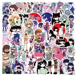 10/30/62pcs Game Omori Stickers Anime Decal Waterproof Graffiti Skateboard Motorcycle Laptop Sunny Basil Cartoon Sticker for Kid