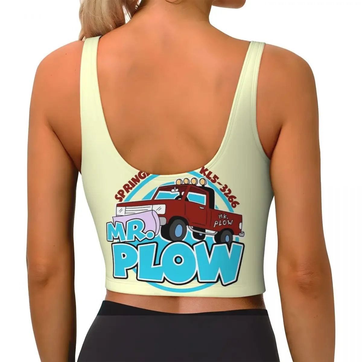 Custom Mr Plow Thats My Name Women Sports Bras High Impact Vest Gym Workout Yoga Crop Tank Top