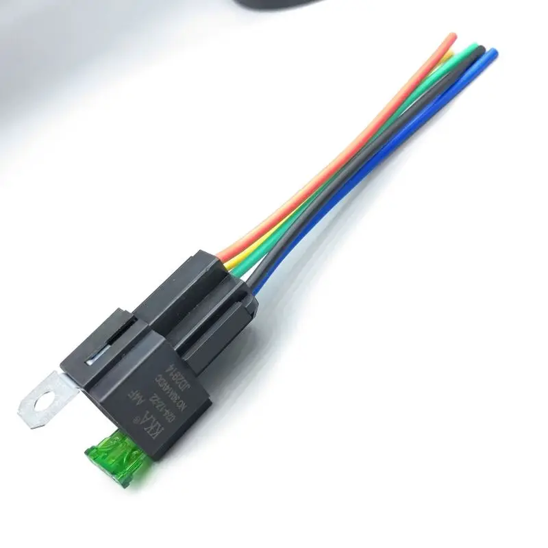 Herorider Switch 30A 4/5pin Fuse Relay Switch Harness Set 12V /24DC SPST Automotive Auto Relay With Relay Socket Relays Kit