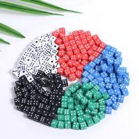 Standard Six Sided 5mm Mini Dice 6 Sided 5 Colors 5mm Dice Plastic Cubes Party Dice Table Games