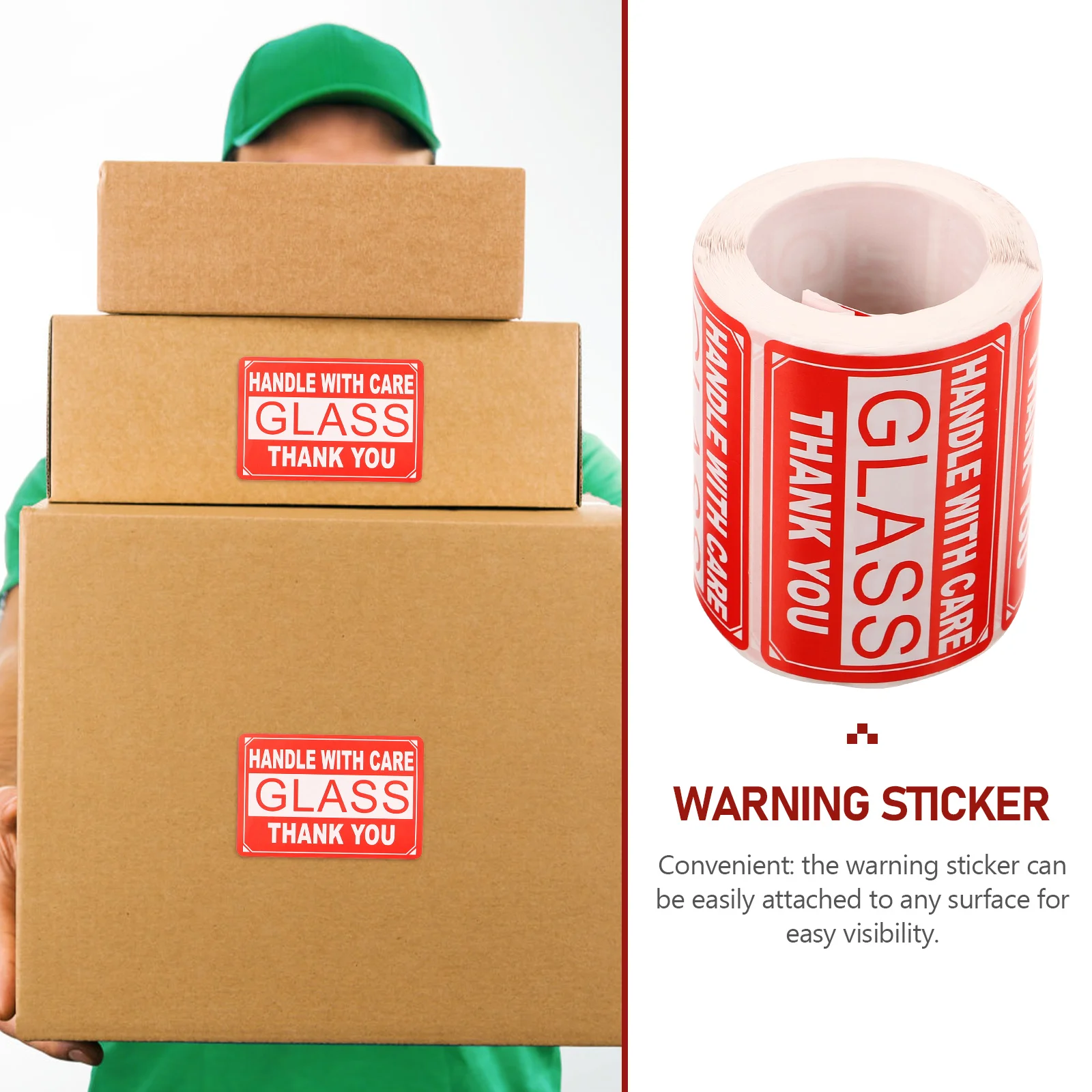 

Fragile Sticker Handle 2x3 Inches Warning Packing Shipping Labels Easy Identification Protective Packaging
