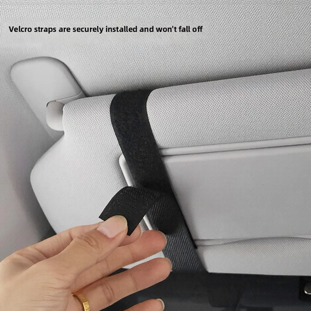 

Car Visor Extension Device with Dual Function Foldable Sunshade and PU Leather Pouch for Sunglasses and Card Storage