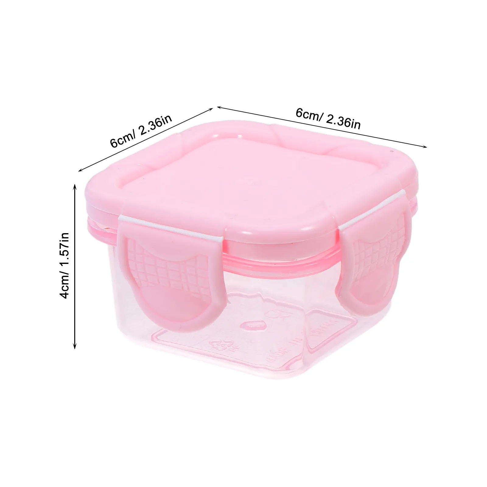 4Pcs Portable Snack Containers with Lids Reusable Leakproof Food Storage Boxes Compact Travel Condiment Cups for Picnic