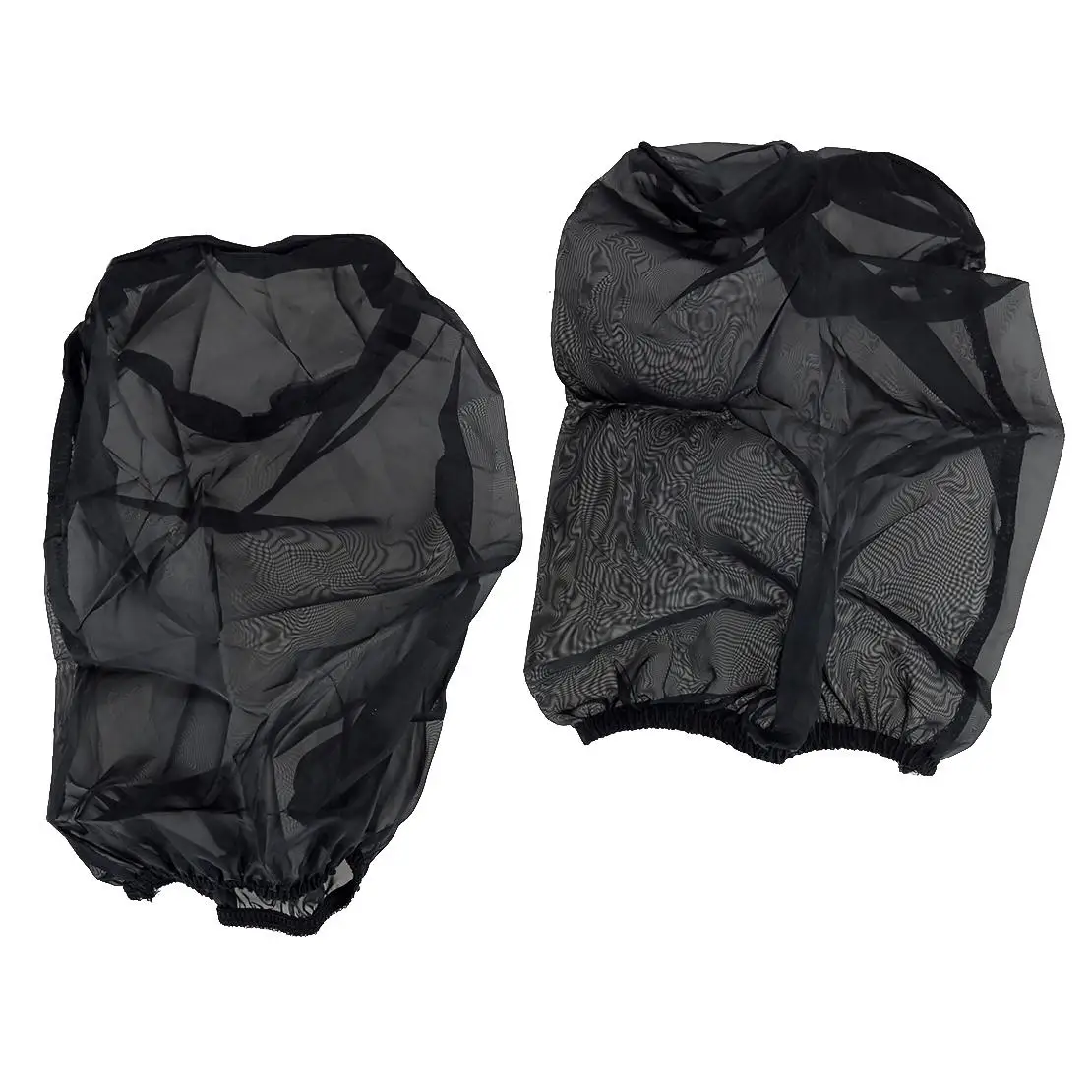 2Pcs 35mm Pods K+N Style Air Filter Outerwears Protector Cover Waterproof Polyester Cloth Fit for Yamaha ATV Banshee Black