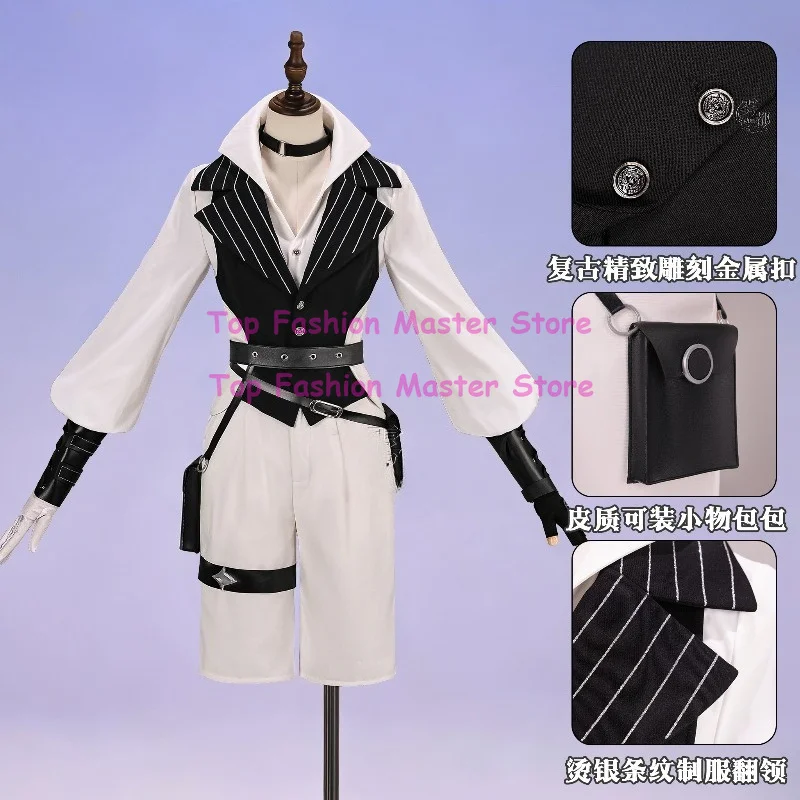 Juego Lohen ‌ Genshin Impact ‌ Conjunto Completo de Disfraz Casual Diario de Aventurero para Hombre, Cosplay de Anime, Halloween, Comic Con