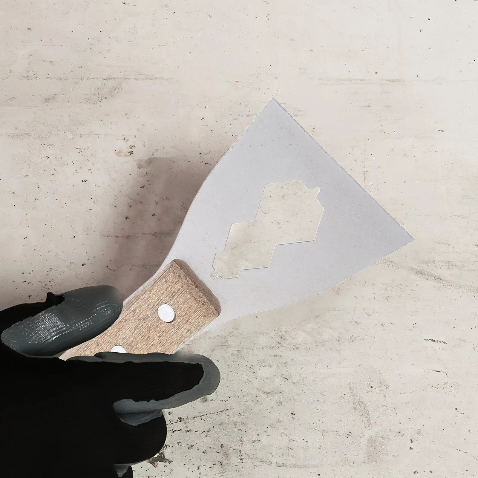 Multi-Functional Stainless Steel Scraper Tool Ergonomic Handle for Cleaning Walls Removing Paint Wallpaper Heavy Duty Cement