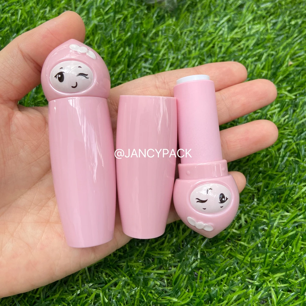 

DIY Lipstick Tube 12.1mm 3.5g Handmade cute pink Lipstick Tube Cute Empty Refillable Lipstick Empty Lip Balm Tube for kid girl