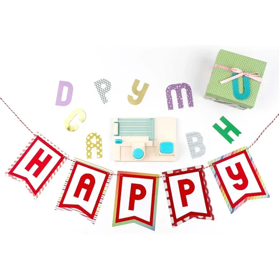 Papan Pelubang Alfabet Mini 6X4.25 Inci Pelubang Kertas untuk Kartu Kerajinan DIY Dekorasi Pesta Buku Tempel Proyek Kerajinan DIY Kustom