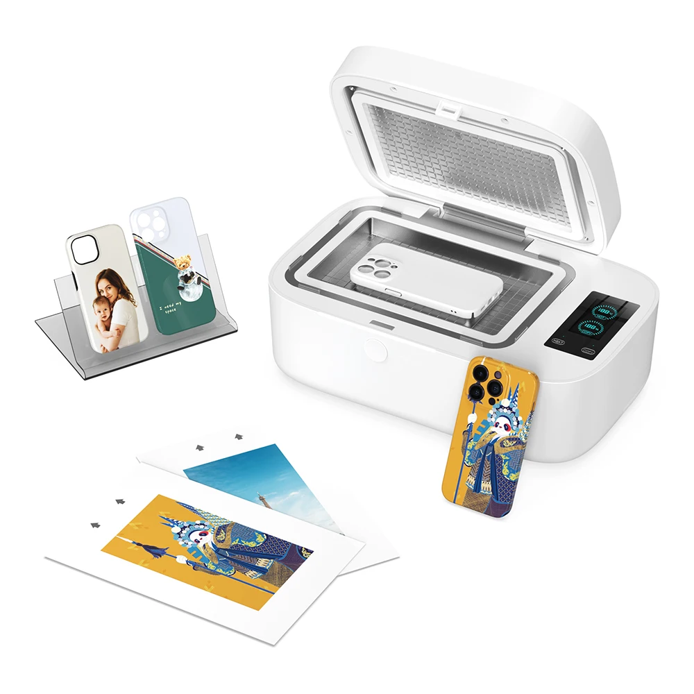 

Hot New Popular Mobile Cover Printing Machine Custom Phone Case Machine for Any Photos Printed on Iphone and Samsung Cases