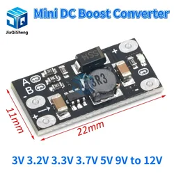 MINI DC-DC – Carte régulateur de tension – amplificateur de puissance, boost convertisseur 3V 3.2V 3.3V 3.7V 5V 9V à 12V, carte PCB Module peut définir 5V/ 8V/ 9V,