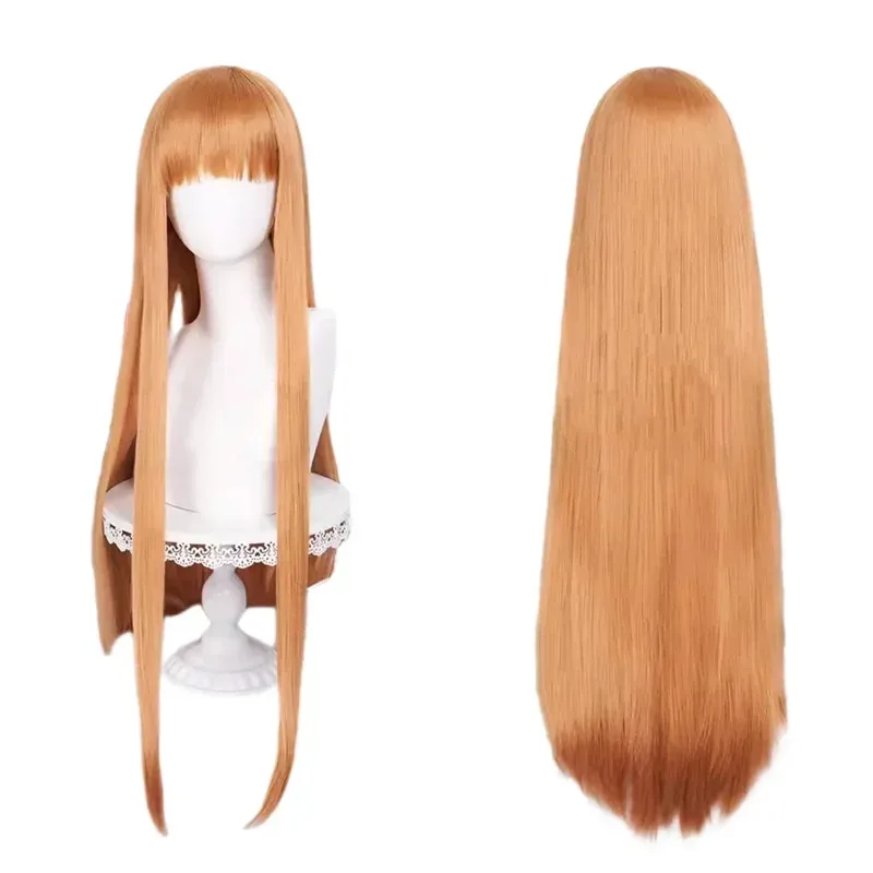 CyNew 애니메이션 스파이스 앤 울프 홀로 코스프레 의상 가발 블루 탑스 유니폼 스커트 성인 여성 할로윈 가장무도회 복장